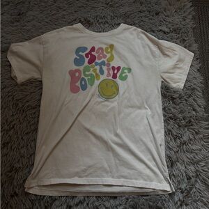 GAP Kids Cream 'Stay Positive' Tee